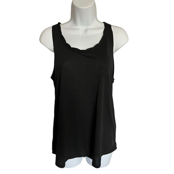 Nike Dri-Fit Yoga black sleeveless tank top open low scoop back medium NWT - Picture 1 of 7